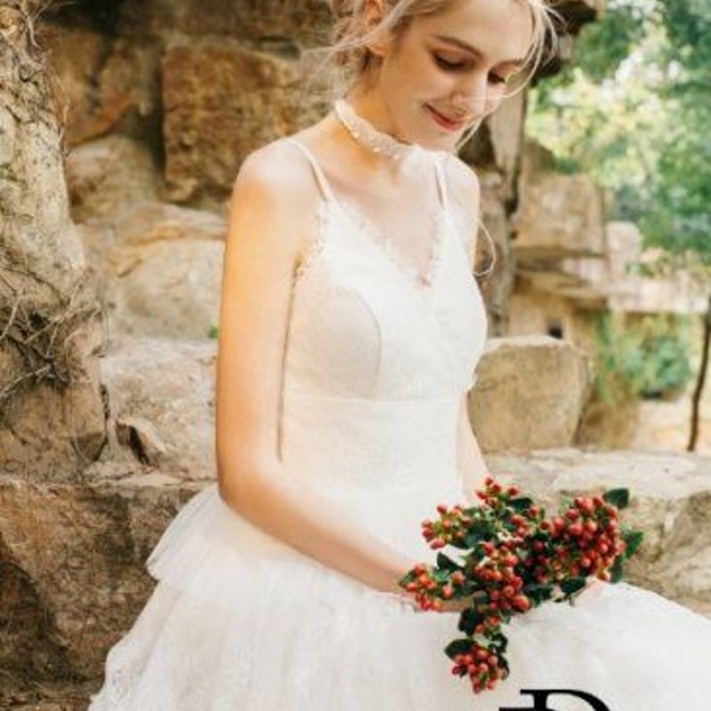 上品!ティアードチュール Vネック キャミソール ウエディング 上品!ティアードチュール Vネック キャミソール ウエディング