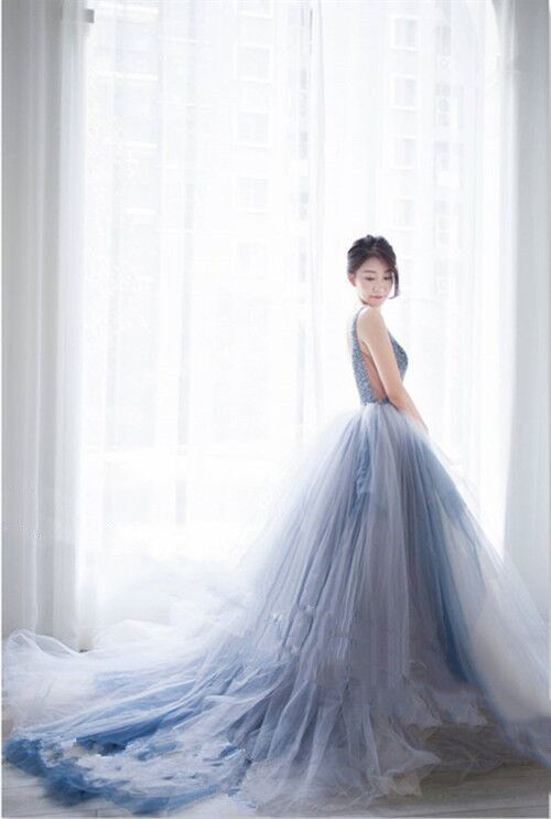 美品！素敵なカラードレス ブルーグレー結婚式 / ピアノ演奏会/音楽会  