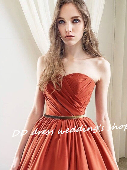 ✴︎ 結婚式✴︎披露宴✴︎お色直し テラコッタドレス　⭐︎ドレスカバー付き テラコッタ カラードレス 結婚式 お色直し 披露宴 ウェディング