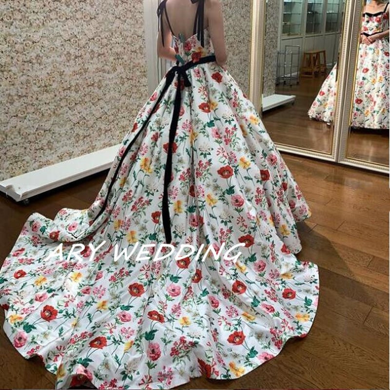 豪華！キャミソール パーティードレス 模様を刷り込む 2次会 謝恩会  