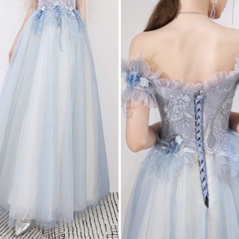 ライトブルー 刺繍入りドレス 120cm b01_f82cf5ce-c2bf-4299-8c36-