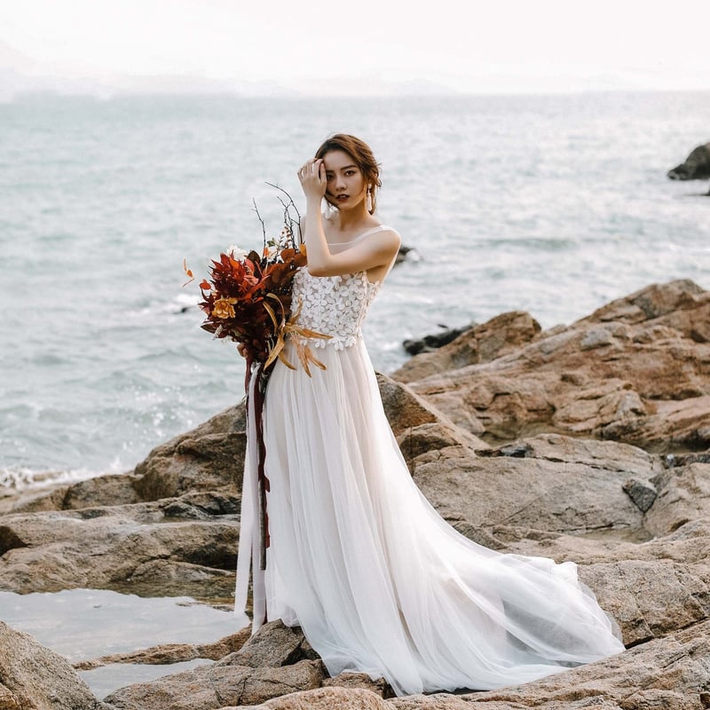 ウェディングドレス チュール 結婚式 二次会 花嫁 前撮り 挙式 ウェディングドレス チュール 結婚式 二次会 花嫁 前撮り 挙式