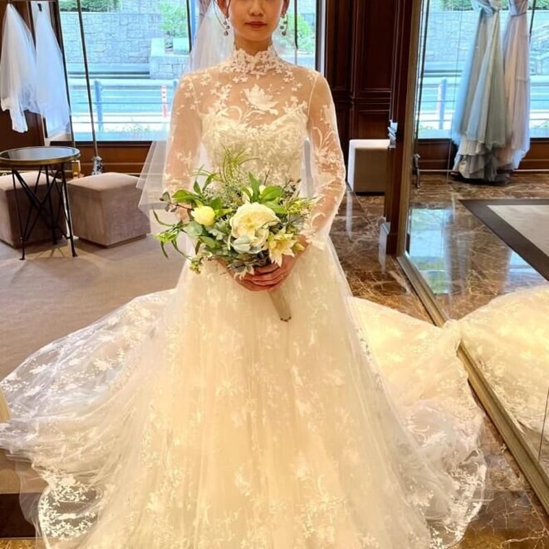 レトロ ウエディングドレス ティアード 長ける 二次会 前撮り 後撮り 