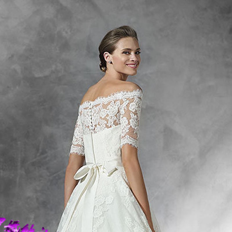 ウエディングドレス レース オフショルダー トップスのみ 結婚式  