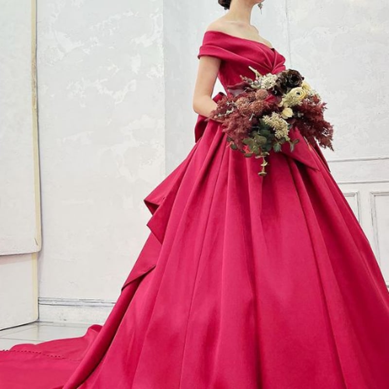 カラードレス オフショルダー リボン付き 楽天市場】ALICE カラードレス オフショルダー リボン ドレープ