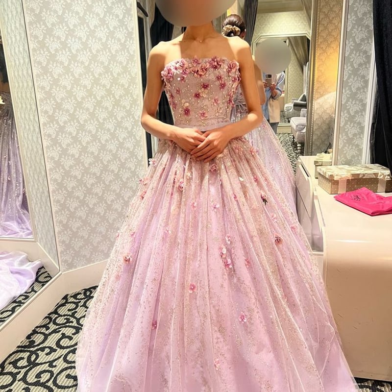 エメ　ピンク Aライン カラードレス ビーズ刺繍豪華 楽天市場】【BLACK FRIDAY!最大2000円クーポン☆11/27 12:59まで