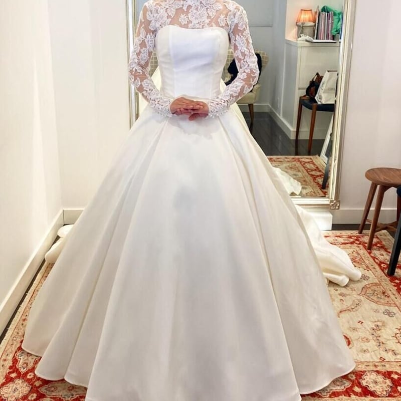 ウェディングドレス トップス ロングトレーン 披露宴/結婚式