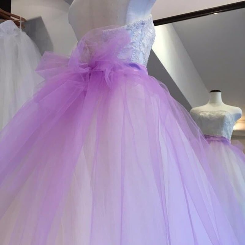 ウエディングドレス用オーバードレス オーバースカート期間限定リボン  