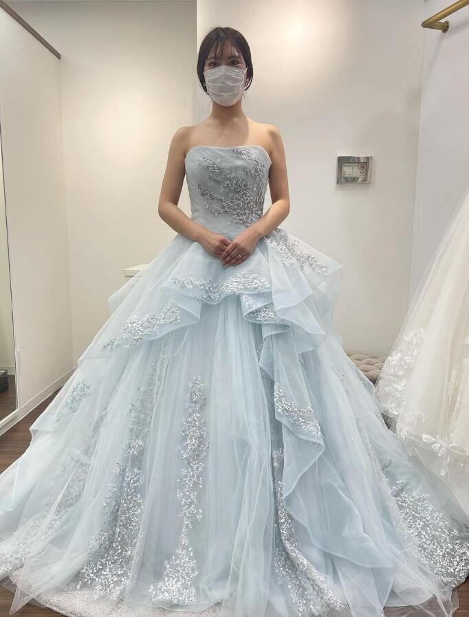 グレースコンチネンタル　ロイヤルブルー ラッフルフリルドレス パーティー ラッフルフリルドレス / GRACE CONTINENTAL | GRACE CONTINENTAL