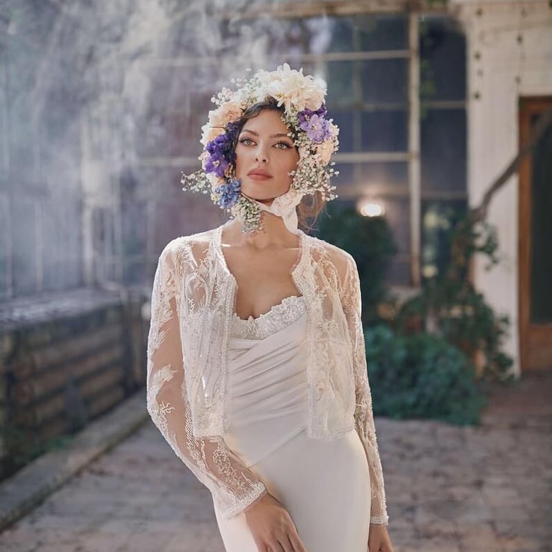 リボンがキュートフレンチチューブトップ✨メインウェディングドレス