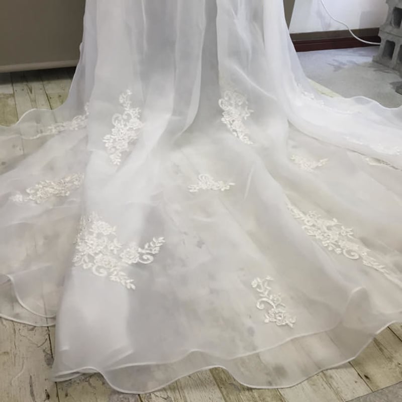 別付けトレーン ウエディングドレス アレンジトレーン 結婚式 挙式  