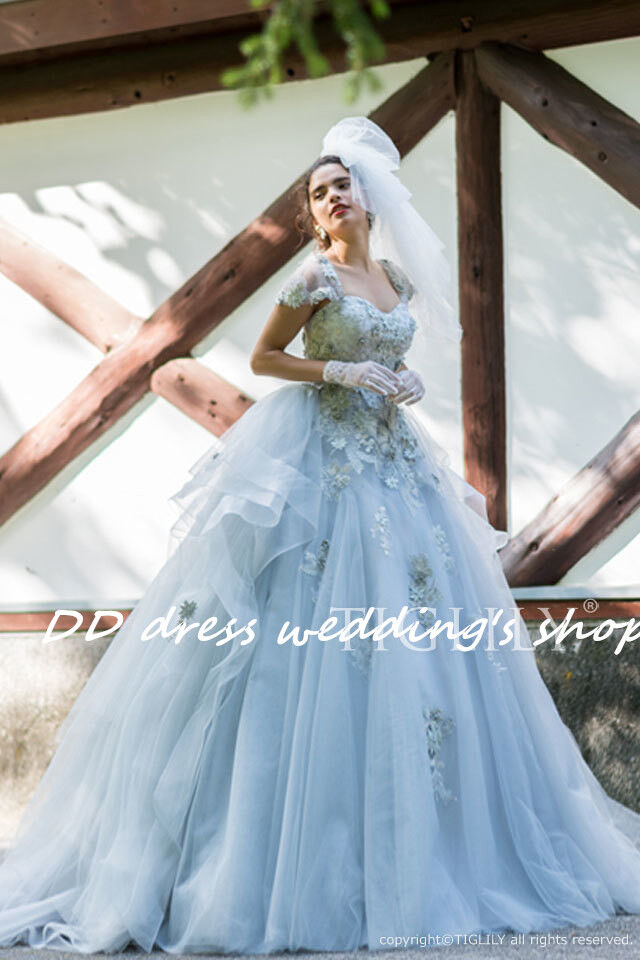 高品質！薄緑 ベアトップ カラードレス 前撮り フィッシュテール  