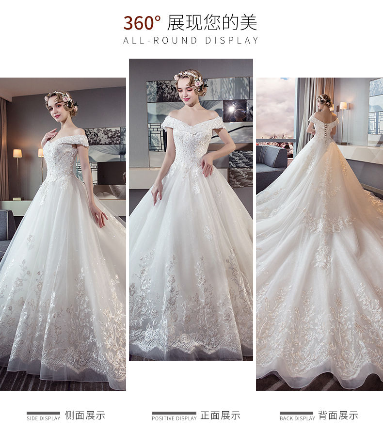 きらきらスパンコール＆ストーン　ウェディングドレス★ゴージャス 楽天市場】ウェディングドレス オフショルダー Vネック