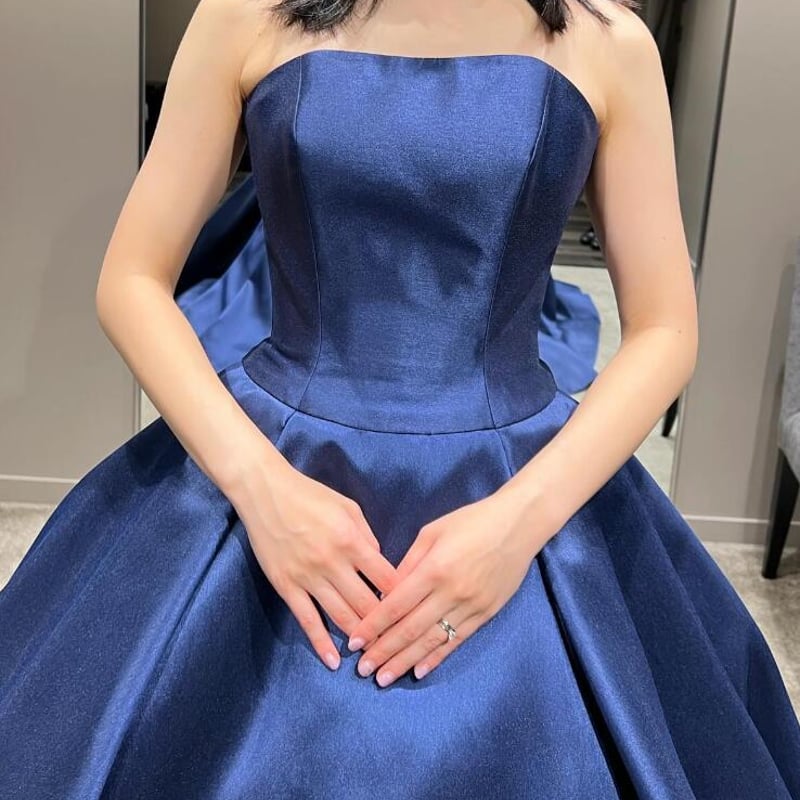 ライトブルー ストラップレスドレス LD4239-SB 詳細 | カラードレスを格安で探すならCOCOMELODY