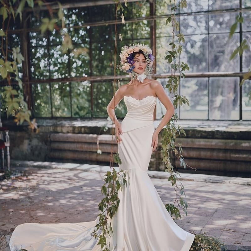 【ふうページ】グレースシトラス マーメイド ウェディングドレス 前撮り ふうページ】グレースシトラス マーメイド ウェディングドレス 前撮り