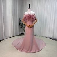 カラードレス ピンク ビスチェドレス フェザー 華やかなトレーン 花嫁 前撮り