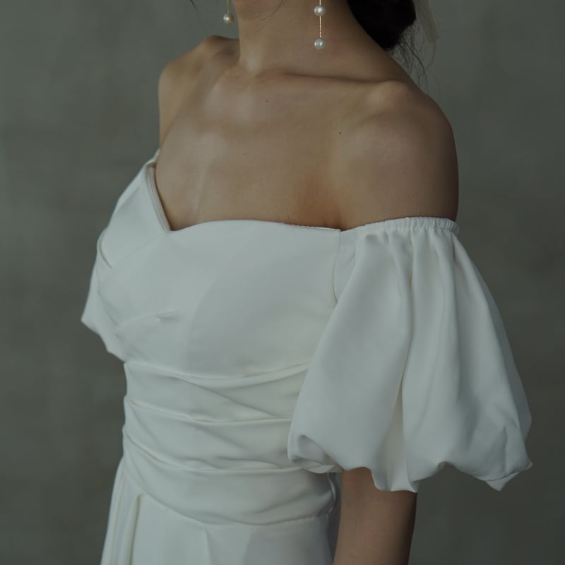 パーティードレス パーティードレス 編み上げ ロング マット生地  