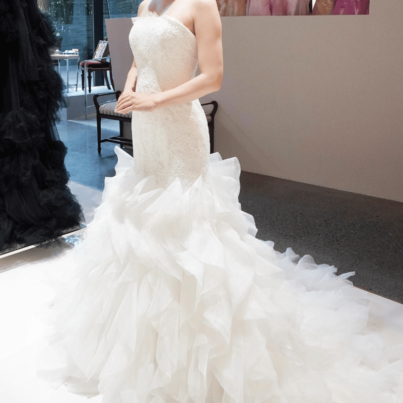 ウエディングドレス　マーメイドドレス　取り外し　チュール　オフショル　5way ウエディングドレス マーメイドドレス 取り外し チュール