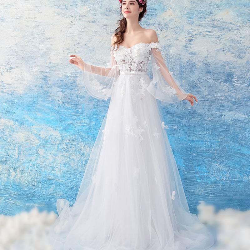 ホワイトレーススリットドレス Yunkoro ホワイトレーススリットドレス Yunkoro