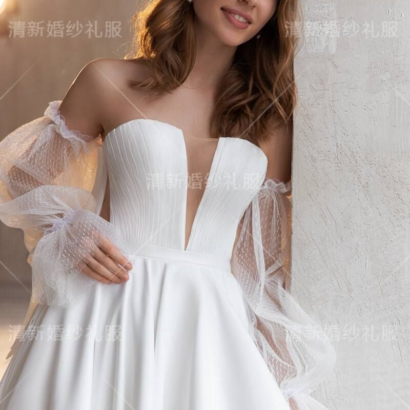ウェディングドレス Aライン ホワイト 6L 結婚式 プリンセスドレス 