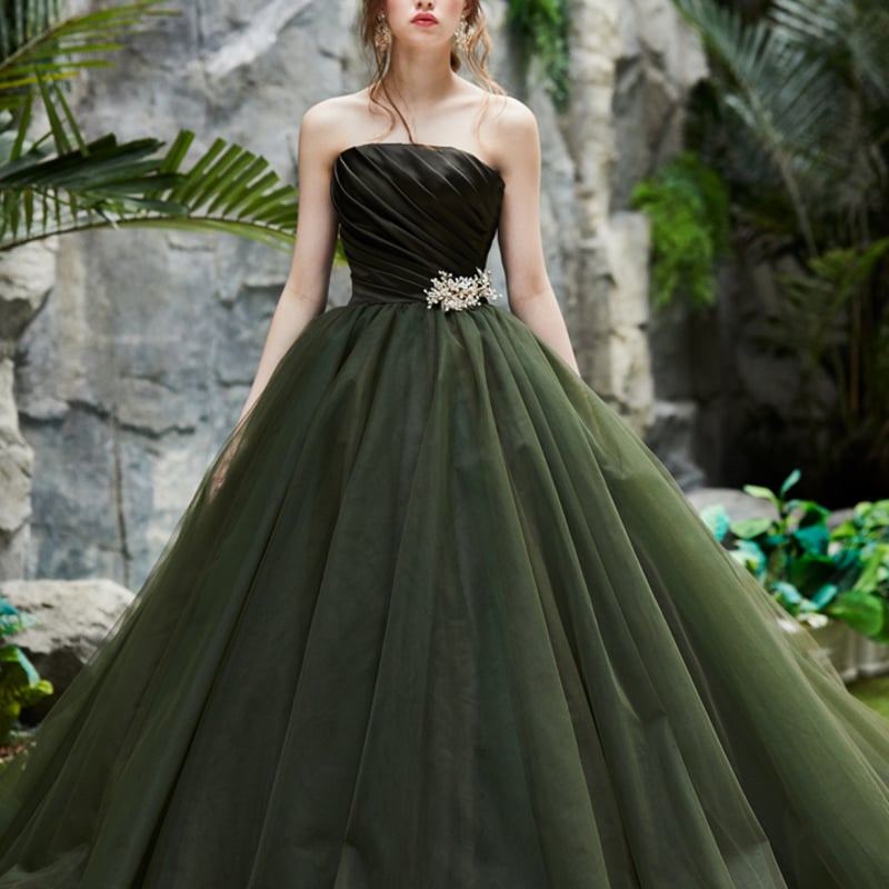 パーティードレス クラシカル 憧れのドレス ビスチェ チュール Aライン  