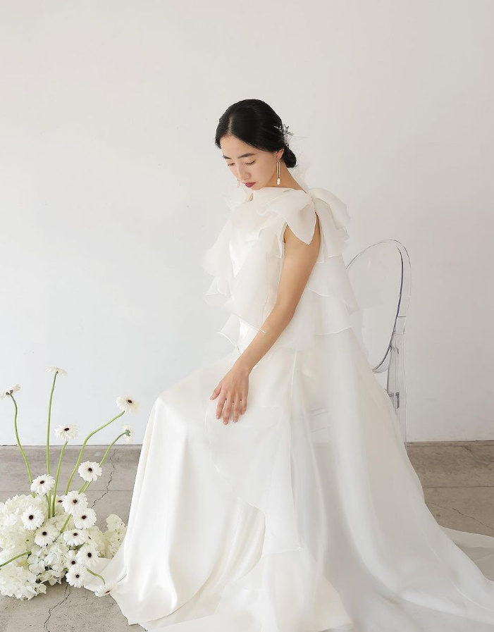 高品質！ブルー キャミソール+ ケープ風ドレス 抜群のおしゃれ見え  