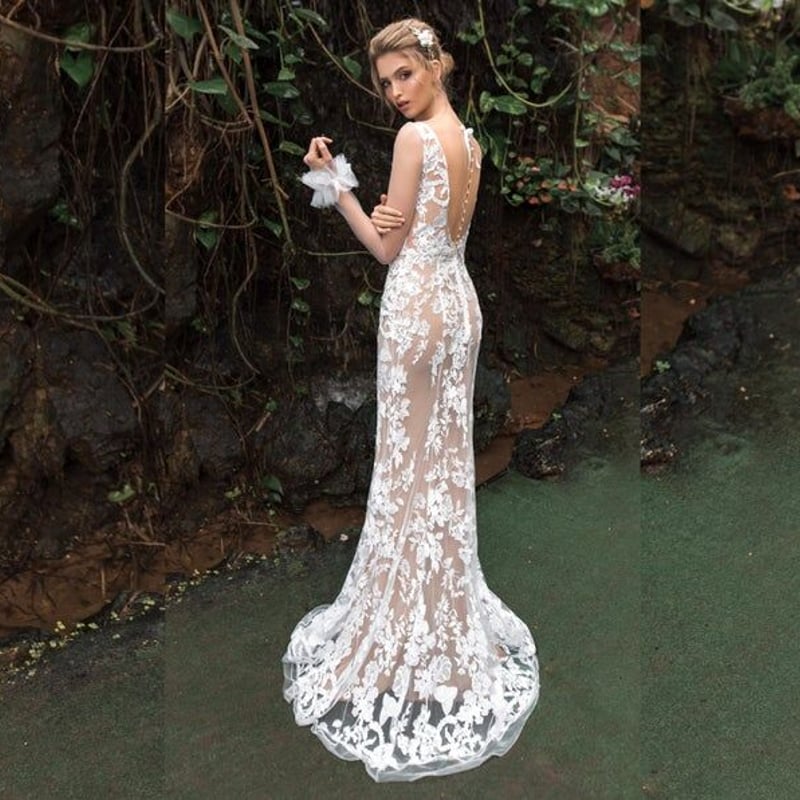 大人気上昇ウエディングドレス/2次会 パーティードレス シャンパン色  