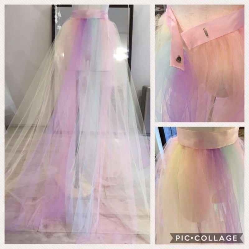 ウエディングドレス用 オーバースカート レインボーオーバー ウエディングドレス用 オーバースカート レインボーオーバー