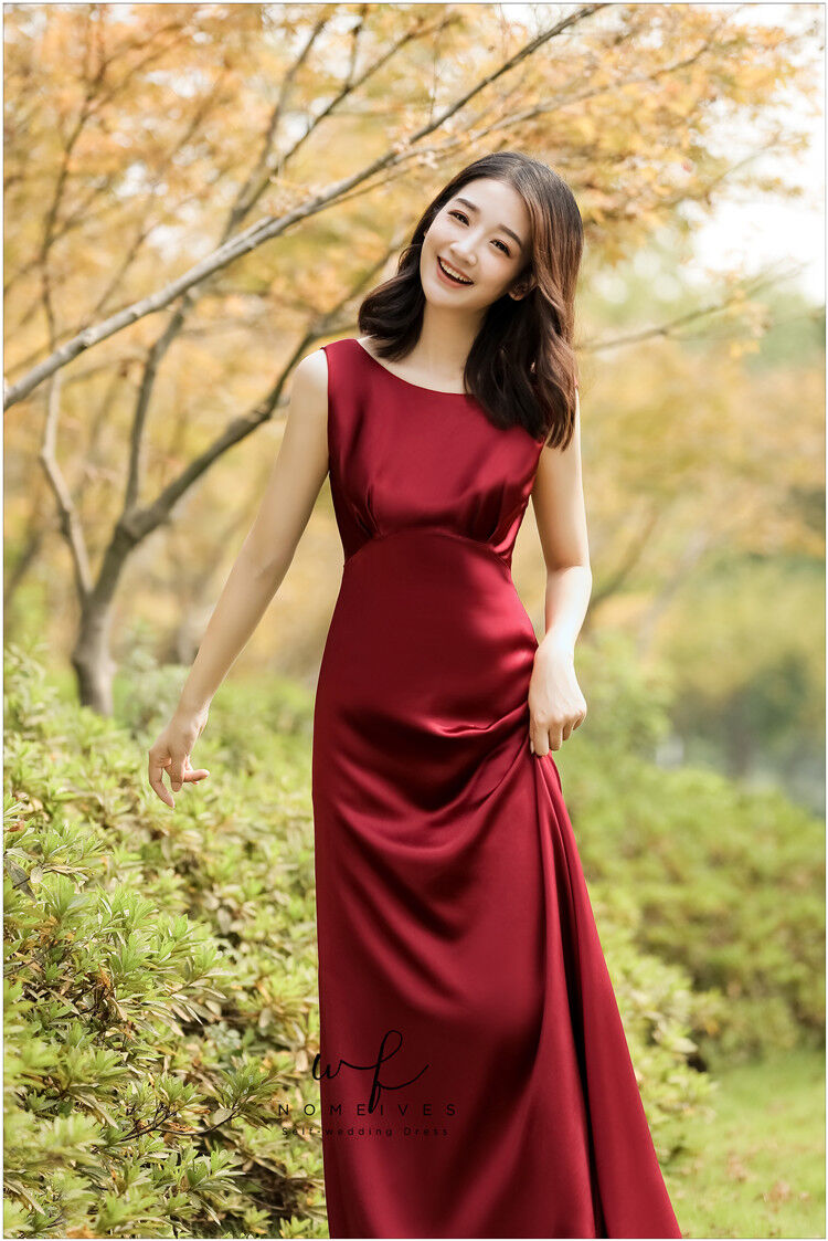 美品！ パーティードレス ワインレッド マーメイドライン 飛び乗り  