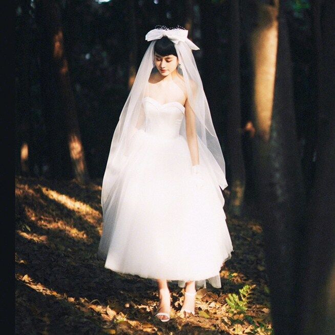 【プリンセスライン】ウェディングドレス　チューブトップ　結婚式　前撮り 楽天市場】花嫁 ウェディングドレス Aライン チューブトップ