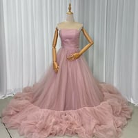 ウエディングドレス オフショルダー キラキラグリッターチュール ウエディングドレス オフショルダー キラキラグリッターチュール