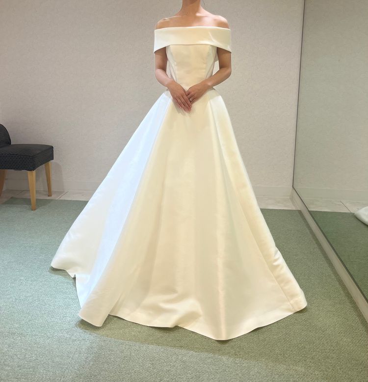ウェディングドレス　スレンダー 美晴ドレス 美晴ドレス オフショルダー スレンダードレス ウェディングドレス 新作