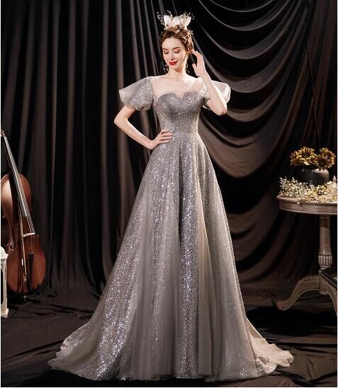 sisterjane シルバー パフスリーブ ドレス sisterjane シルバー パフスリーブ ドレス sisterjane シルバー