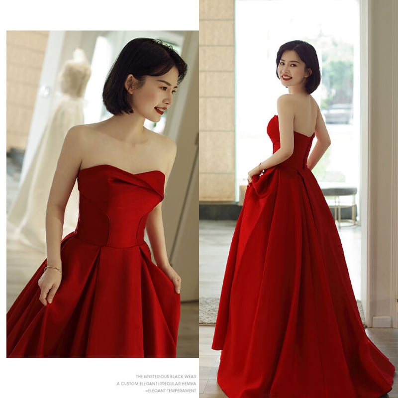赤　ロングドレス