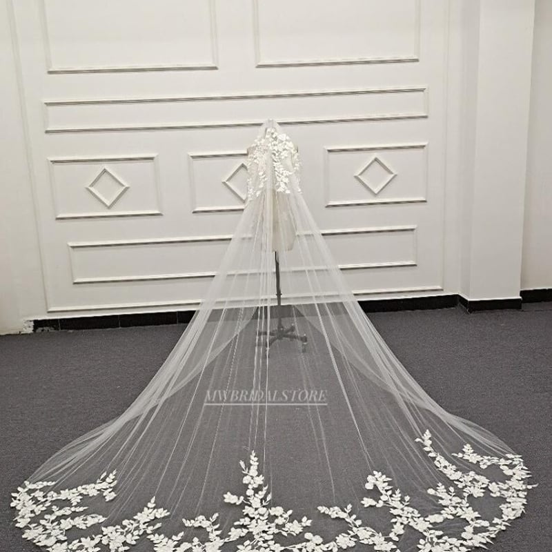 高品質！ウエディングドレス ロングベール 花嫁/ウェディング
