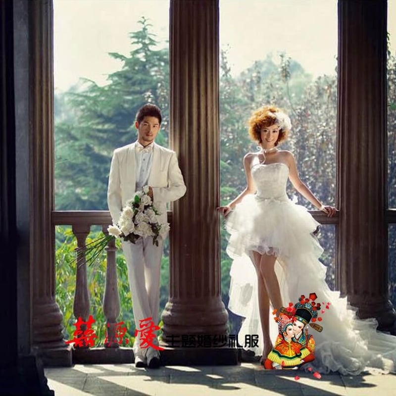 華やか！2次会 パーティードレス ホワイト ベアトップ フィッシュ  