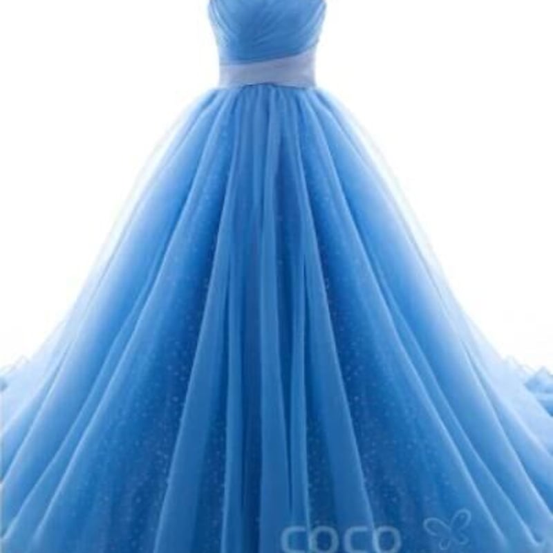 リボン スカイブルー キラキラ カラードレス 結婚式/演奏会/音楽会 前  