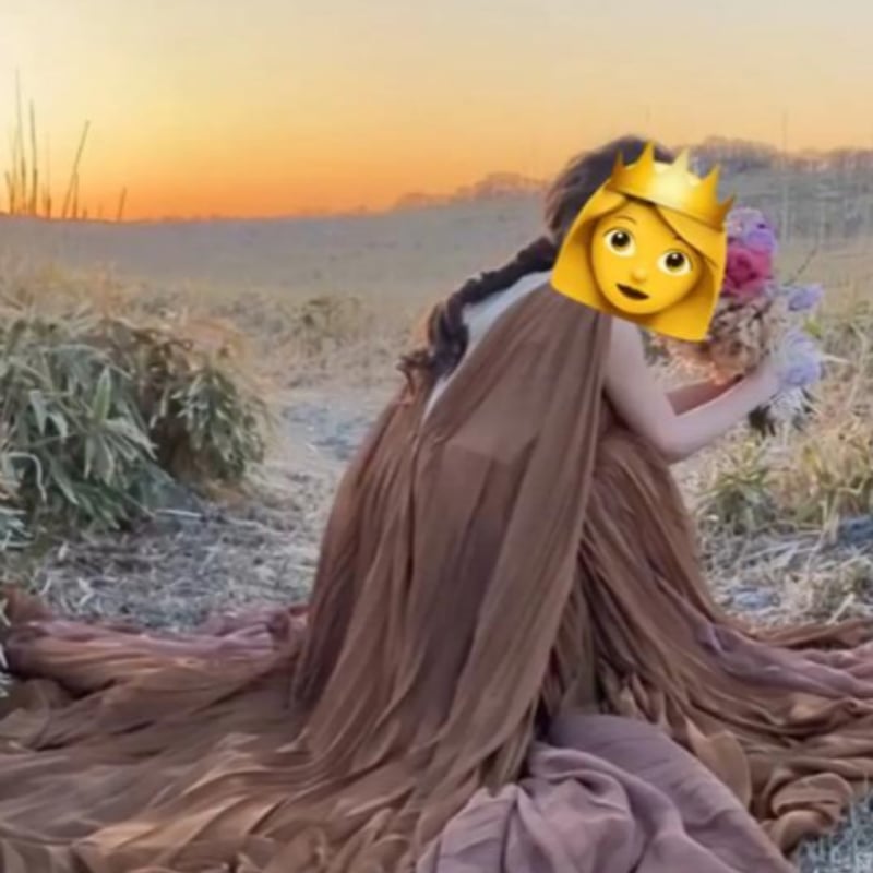 豪華！カラードレス 前撮り テラコッタ色 Vネックドレス ソフト  