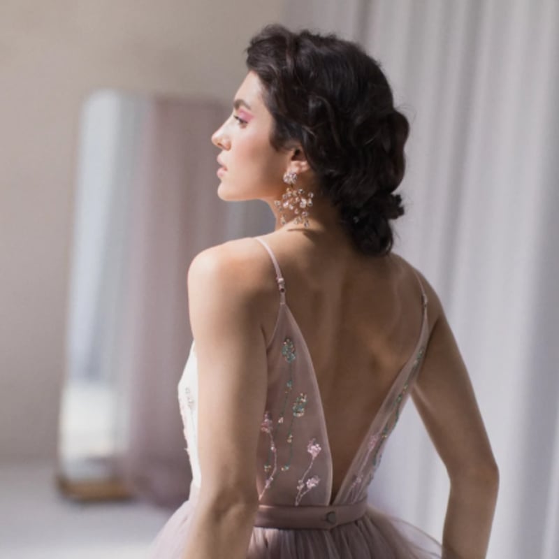 可愛い (≧∀≦)♪ ドレス ピンクソフィア ソフトチュール 花モチーフ  