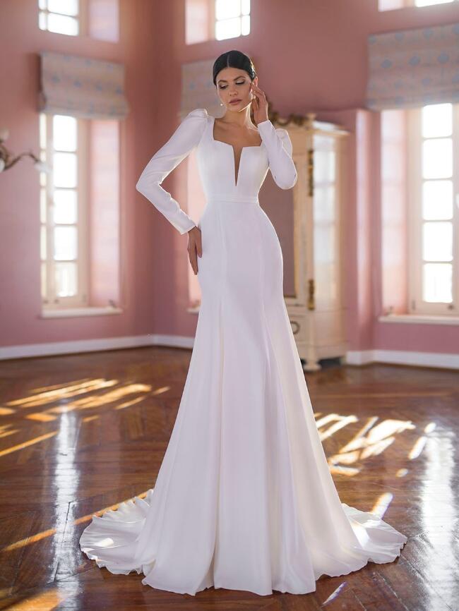 フルオーダー ウェディングドレス 海外挙式向け