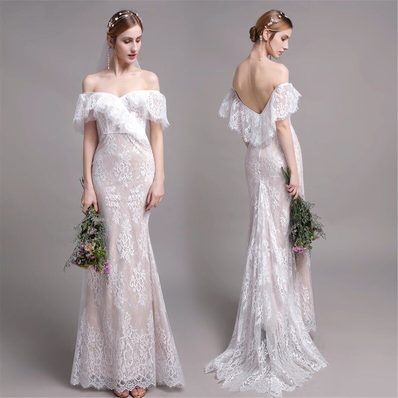 【前撮りに最適】シャンパンカラー✨ウェディングドレス　結婚式　前撮り LJシャンパンゴールドお色直カラードレス4点二次会オーダー無料