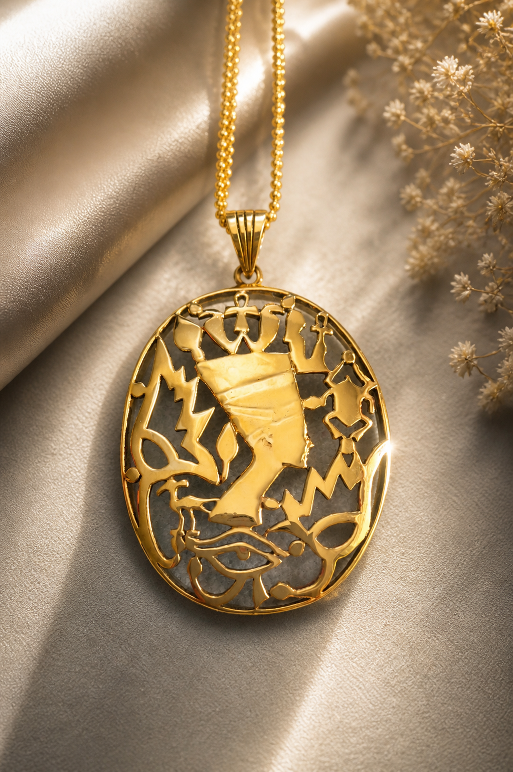 エジプト 王妃モチーフペンダント 18金 | IRIS Gem & Jewelery