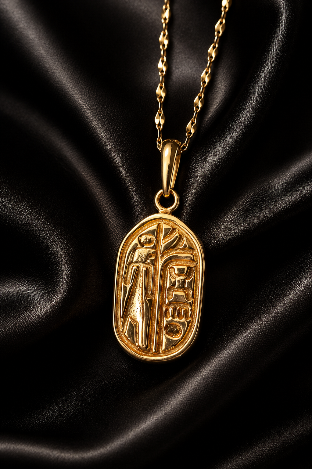 エジプト・スカラベ18kネックレス | IRIS Gem & Jewelery