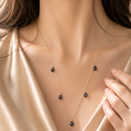 18k ブラックダイヤモンド　ネックレス
