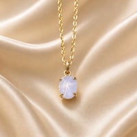 スターサファイア　18Kネックレス