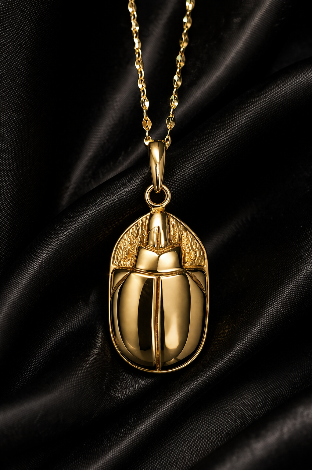 エジプト・スカラベ18kネックレス | IRIS Gem & Jewelery