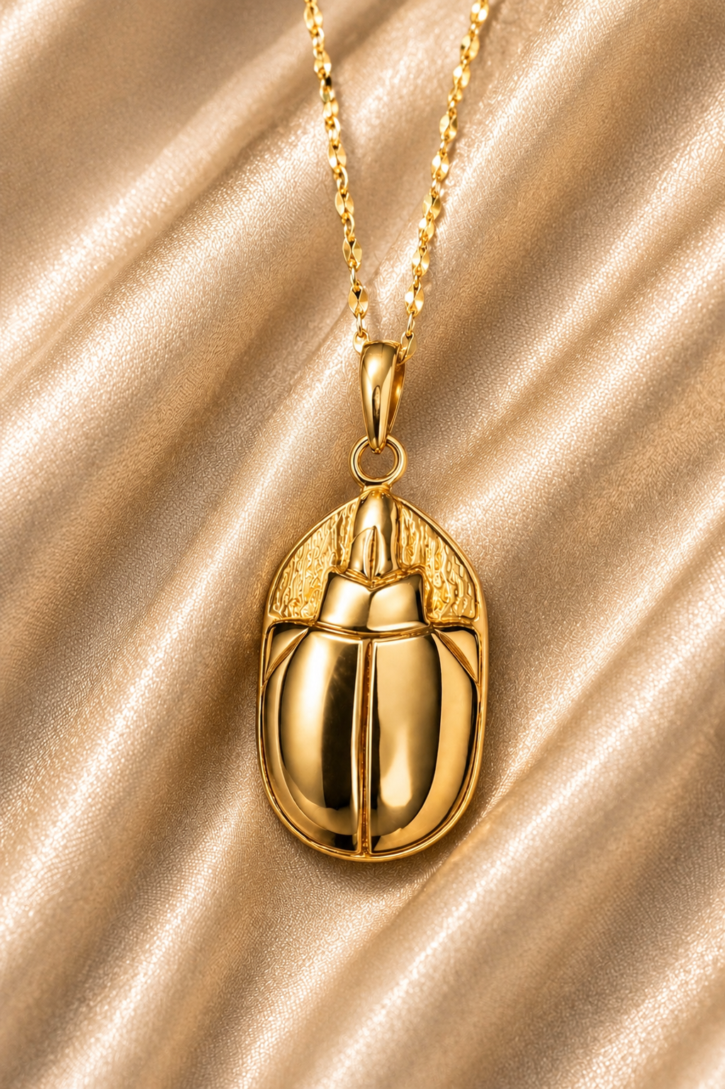 エジプト・スカラベ18kネックレス | IRIS Gem & Jewelery