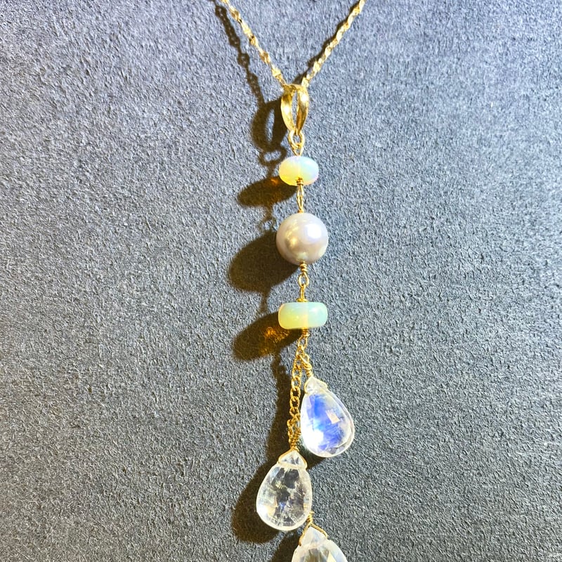 天然石MIX ネックレス18k | IRIS Gem & Jewellery