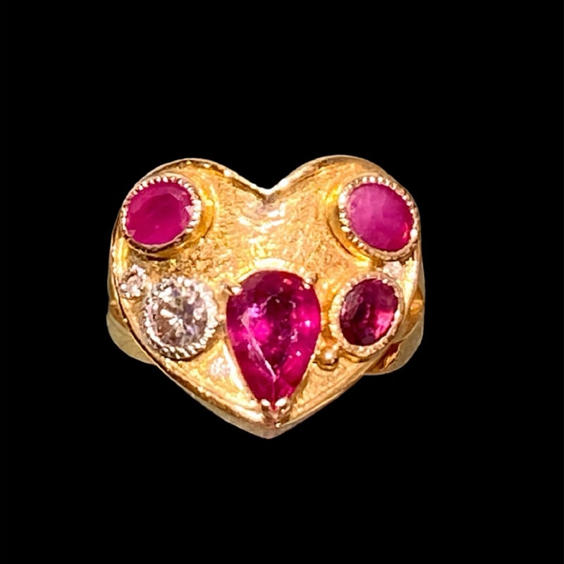18k ルビー・ダイヤモンド リング | IRIS Gem & Jewellery