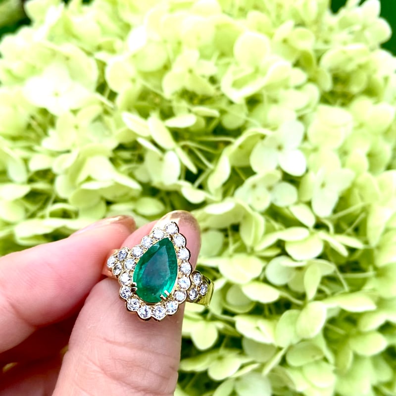 エメラルドptリング コロンビア | IRIS Gem & Jewellery